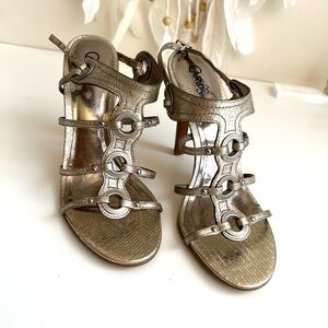 Carlos Santana Gold Gladiator Battle Sandals